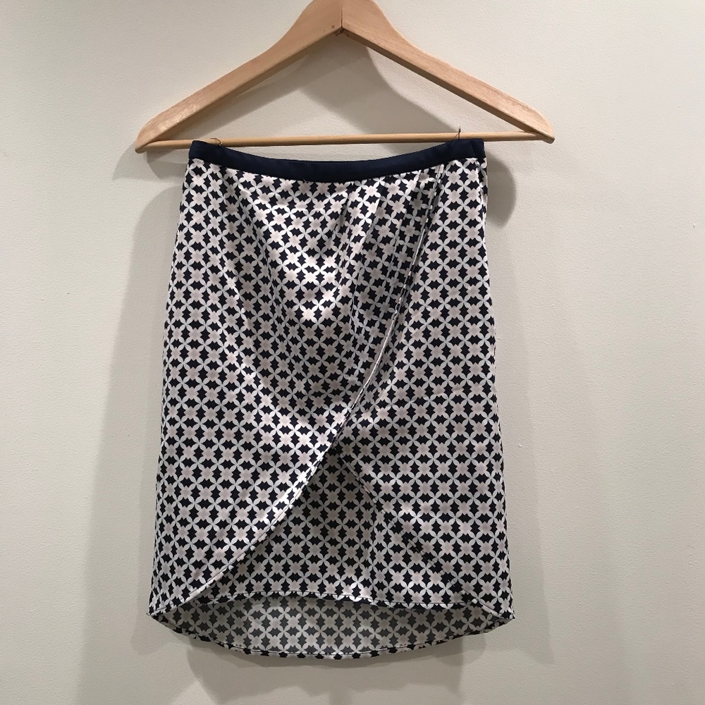 H&M Printed High Low Skirt